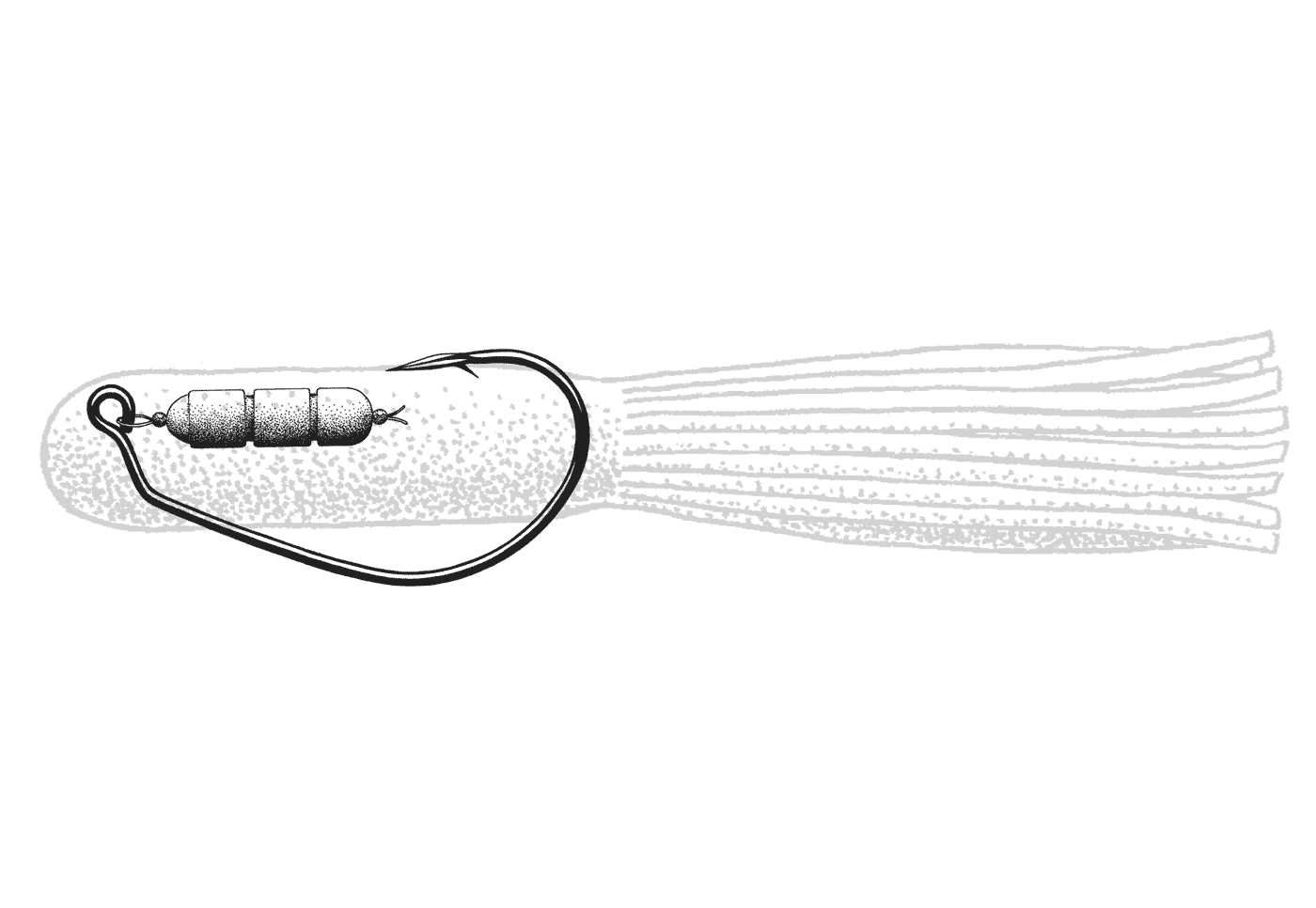 Owner Phantom Weighted Tube Hooks