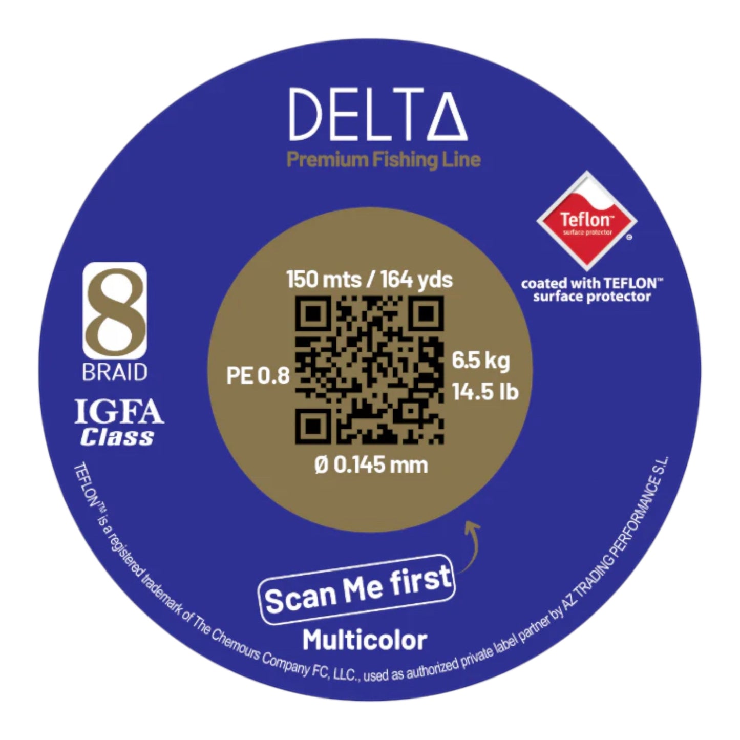 DELTA 8X MultiColor Braided Line