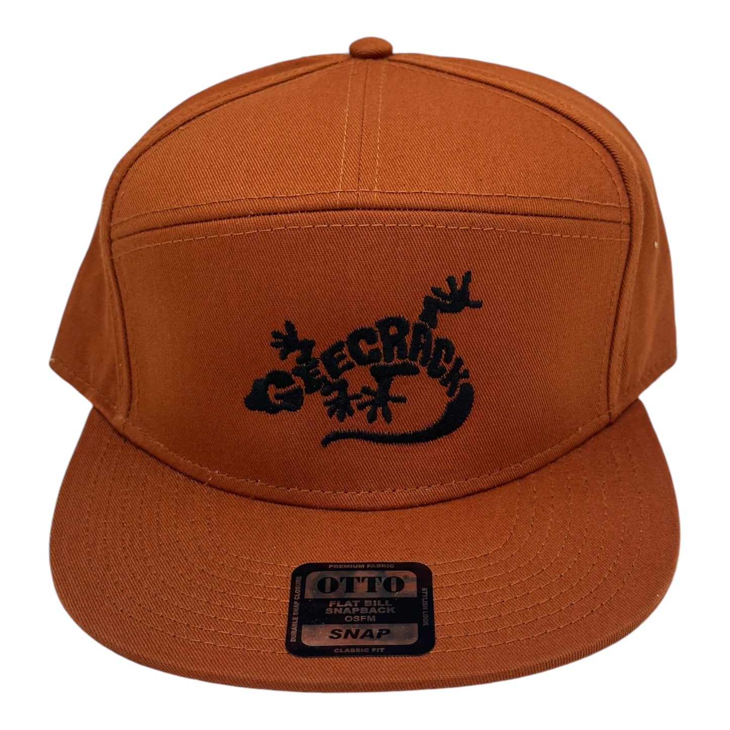 Geecrack Lizard Logo Flat Brim Otto Hat