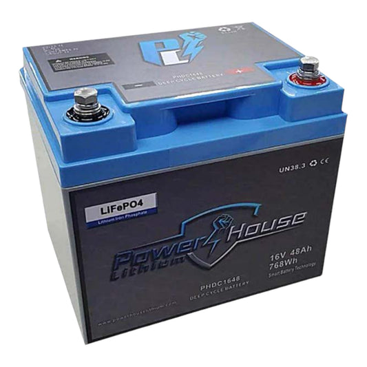PowerHouse Lithium 16V 48Ah Deep Cycle Battery (2 Devices)