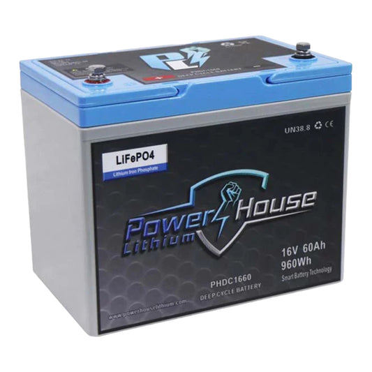 PowerHouse Lithium 16V 60Ah Deep Cycle Battery (3 Devices)