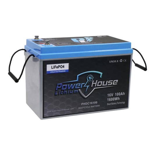 PowerHouse Lithium 16V 100Ah Deep Cycle Battery (5 to 6 Devices)