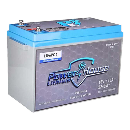 PowerHouse Lithium 16V 140Ah Deep Cycle Battery (5 to 8 devices)