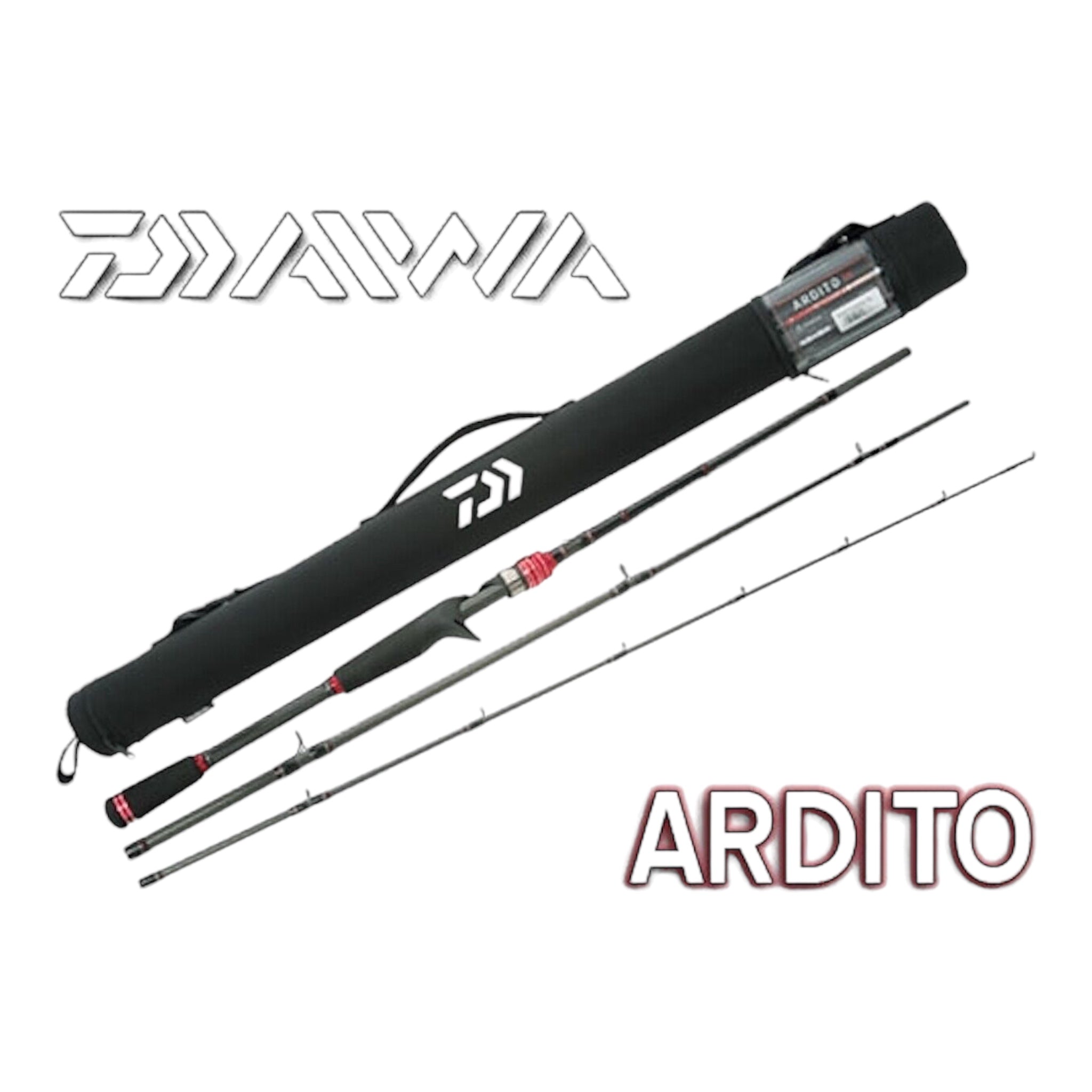 daiwa ardito reel 2018 Daiwa Ardito 3 Piece Travel Rods with Case – Three Rivers Tackle