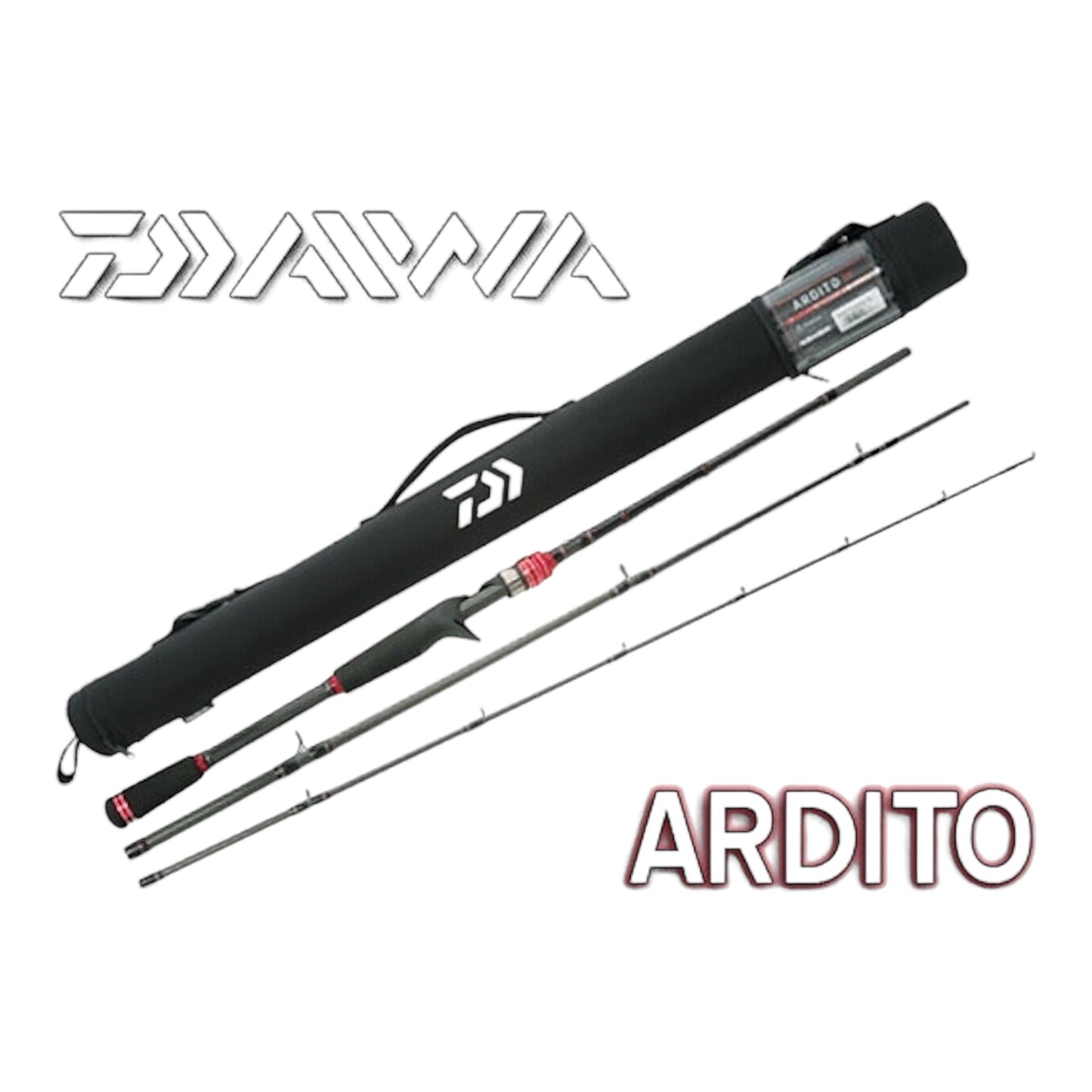 Daiwa Ardito 3 Piece Travel Rods with Case