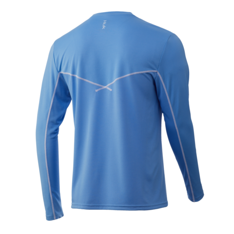 Huk Men's Icon X Solid LS Vented Pocket Shirt H1200284