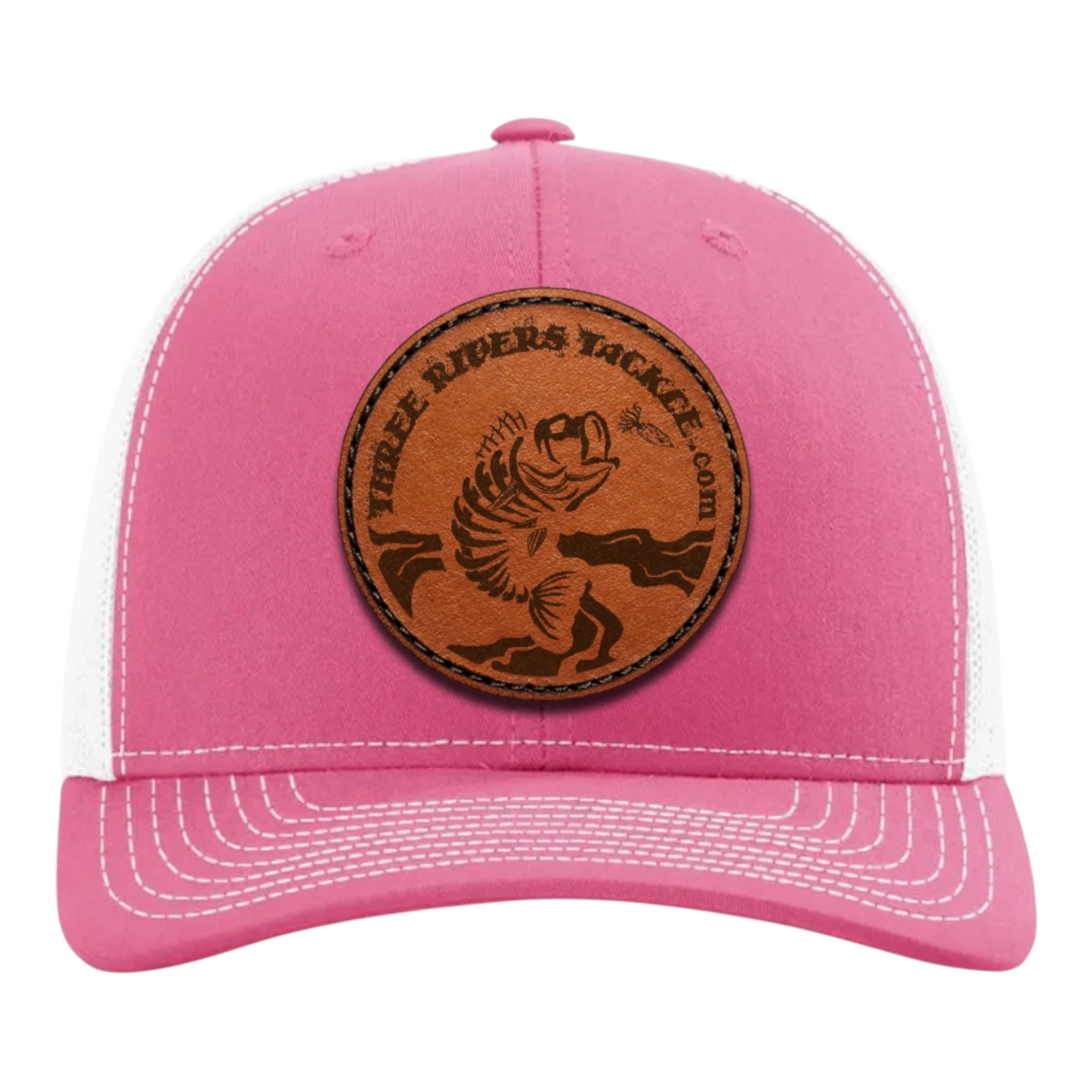 Three Rivers Tackle Leather Patch Trucker Hat