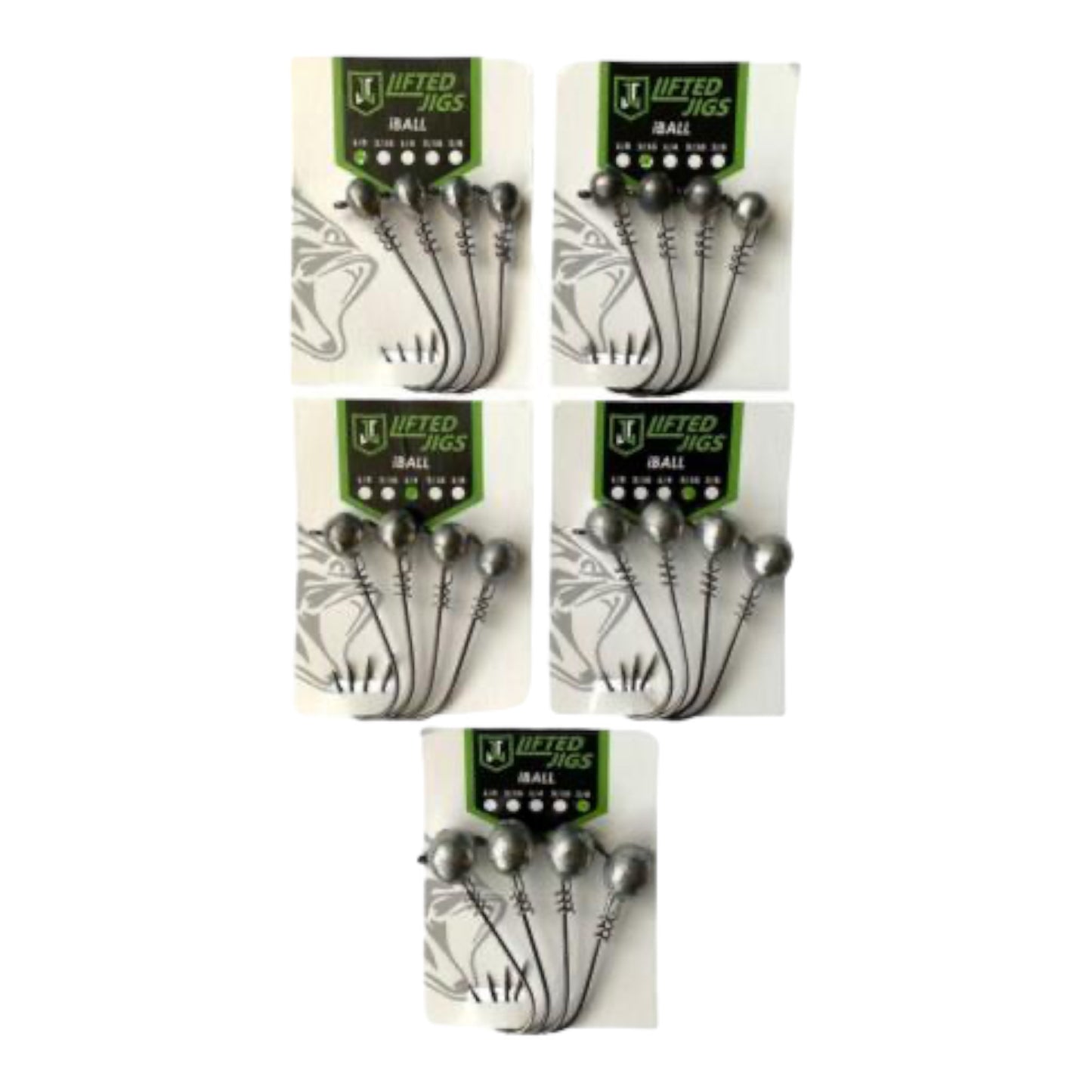 Lifted Jigs iBall Natural Jigheads Screw-Lock Bait Keeper