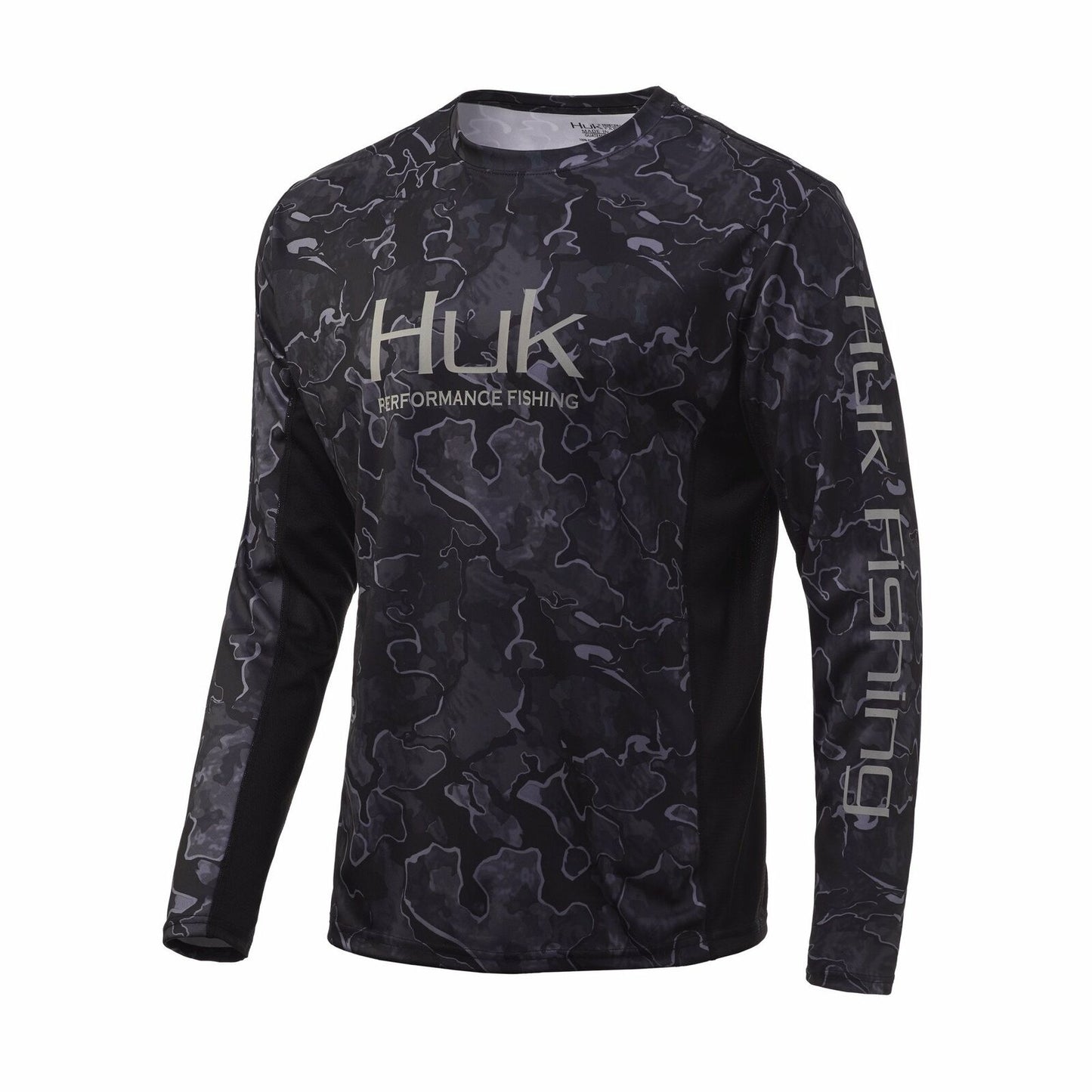 Huk Men's Icon X Current Camo LS Vented Shirt H1200143