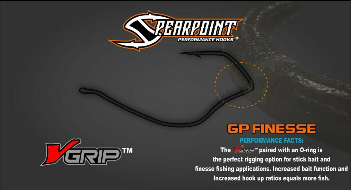 Spearpoint Performance Hooks w/Grip Technology Finesse & EWG