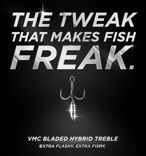 VMC Bladed Hybrid Short 1X Treble Hook