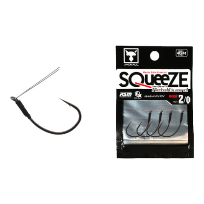 Jackall Squeeze Wacky Hook w/Metal Guard