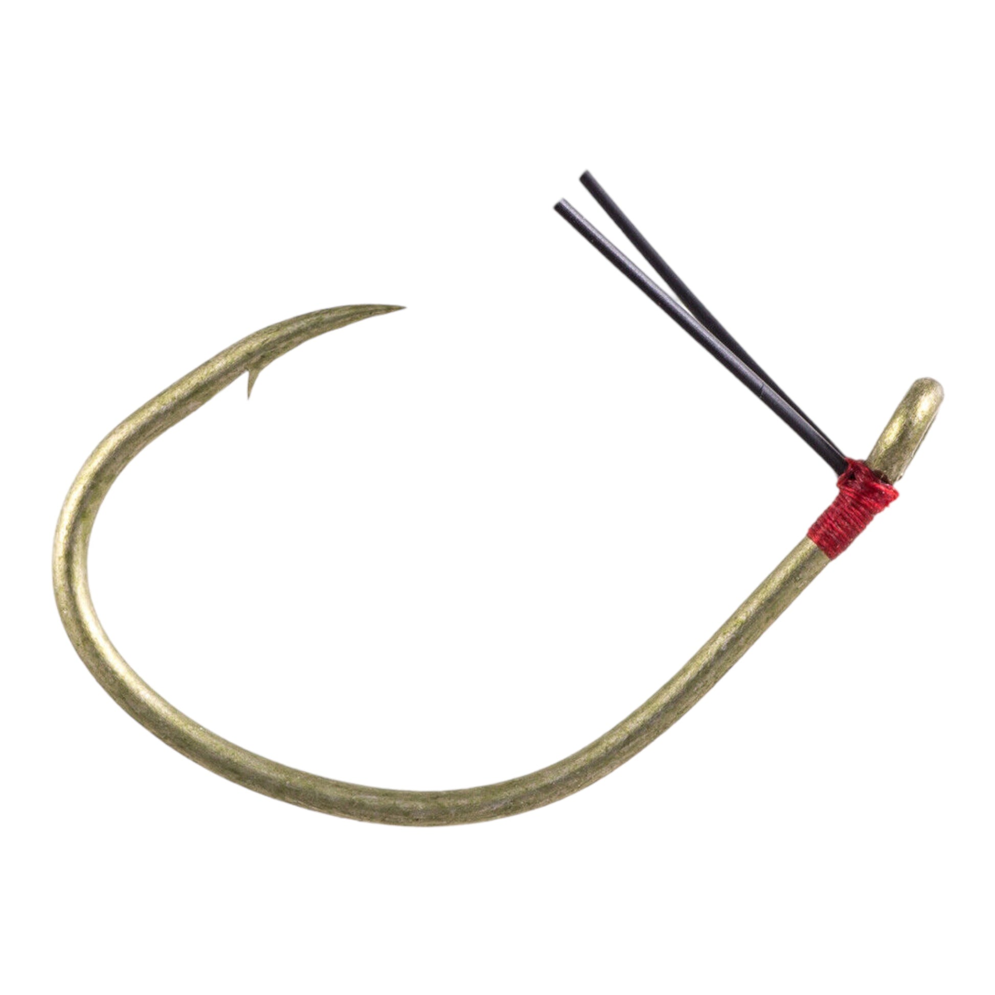 camouflage fishing hooks Owner Camo Green Weedless Wacky Hook – Three Rivers Tackle