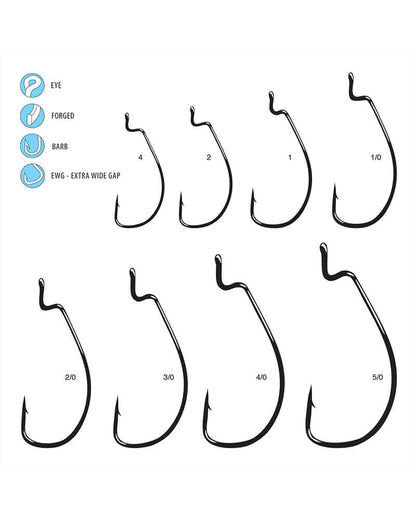 Gamakatsu Nano Alpha Offset EWG Worm Hooks