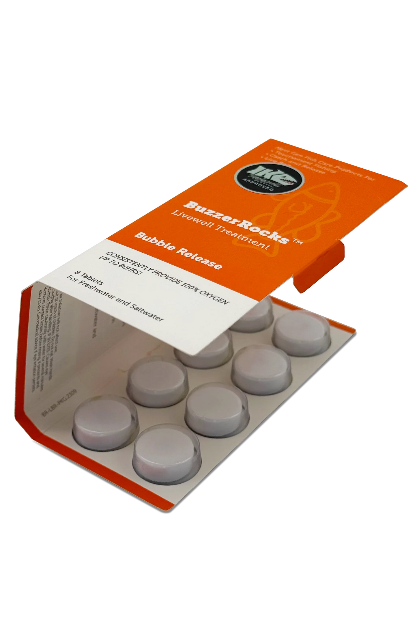 Buzzer Rocks Livewell Treatment - Bubble Release