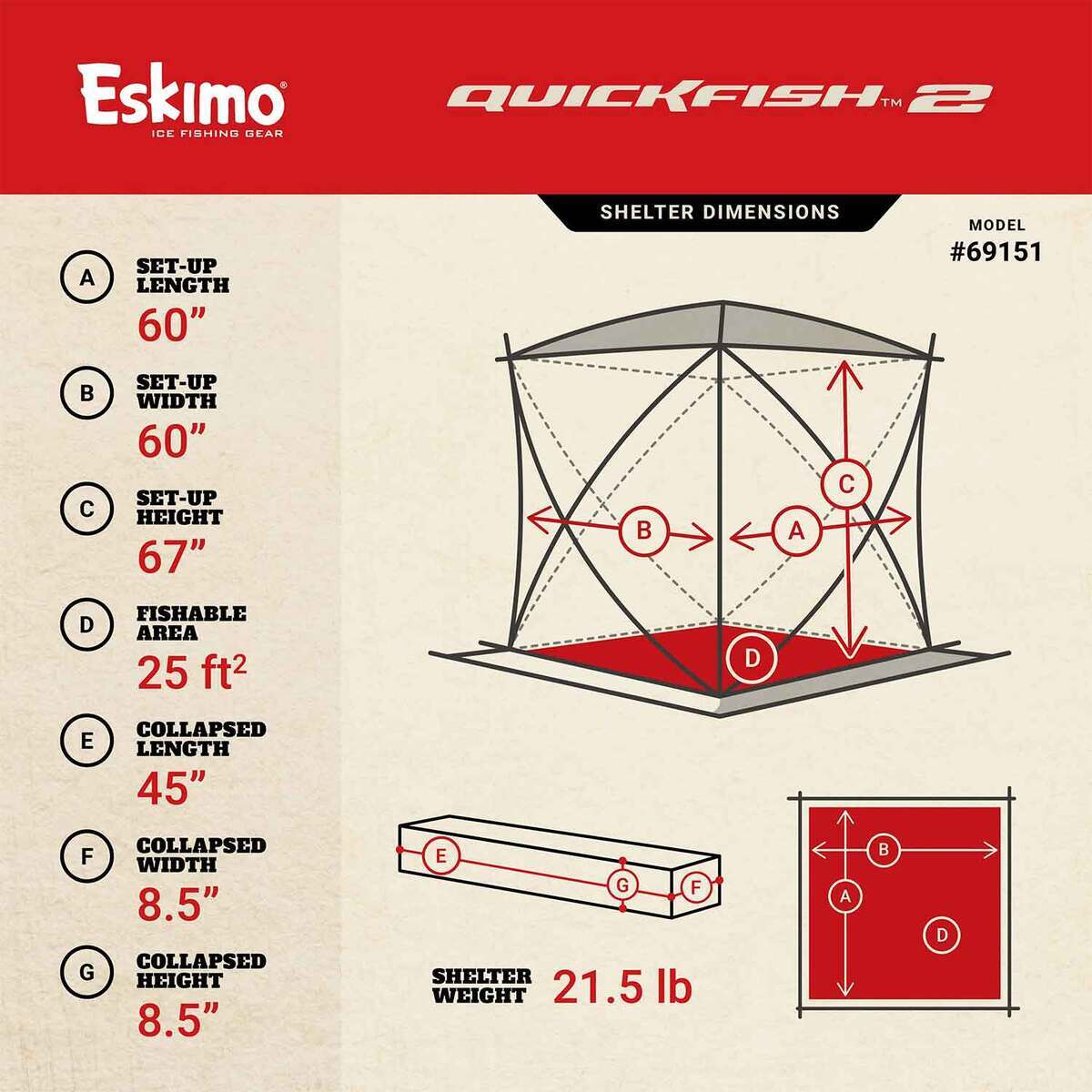 Eskimo QuikFish 2 Ice Shelter