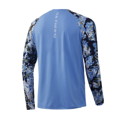 HUK Chemise de pêche standard Icon X Camo à manches longues pour homme HUK Chemise de pêche standard Icon X Camo à manches longues pour homme