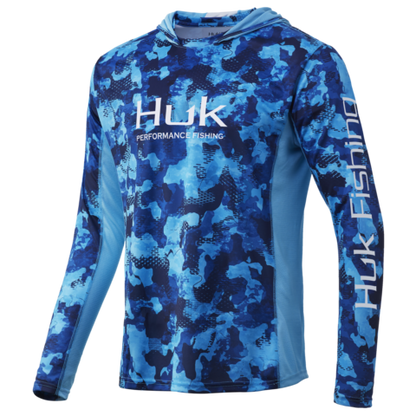 Huk Men's Icon X Refraction Camo Vented Hoodie H1200287 - Choose Size / Color