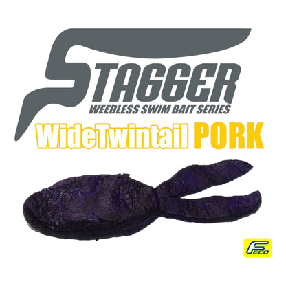 HideUp Stagger Wide Twin Tail Pork Trailer