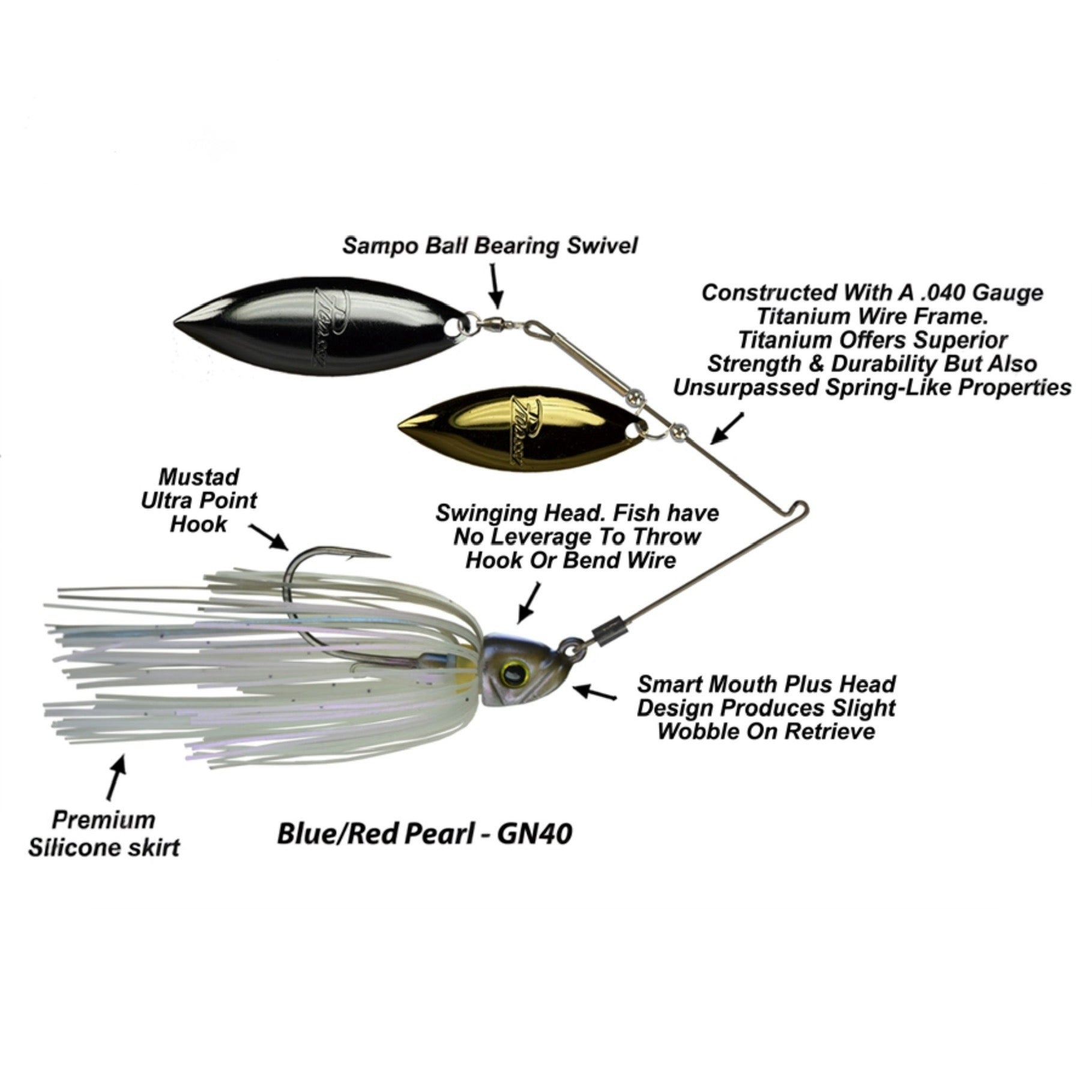 Picasso Lures Titanium Pro Double Willow Spinnerbaits