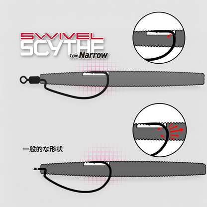 Jackall Swivel Scythe Type Narrow Hooks