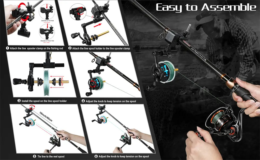 Plusinno FLS3 Fishing Line Spooler with Unwinding Function