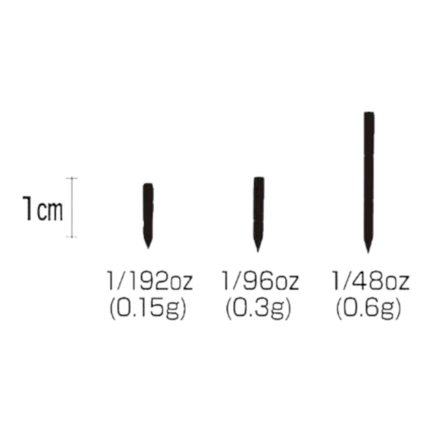 Ryugi Adjust Nail Splitable Tungsten Weights