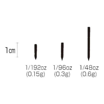 Ryugi Adjust Nail Splitable Tungsten Weights