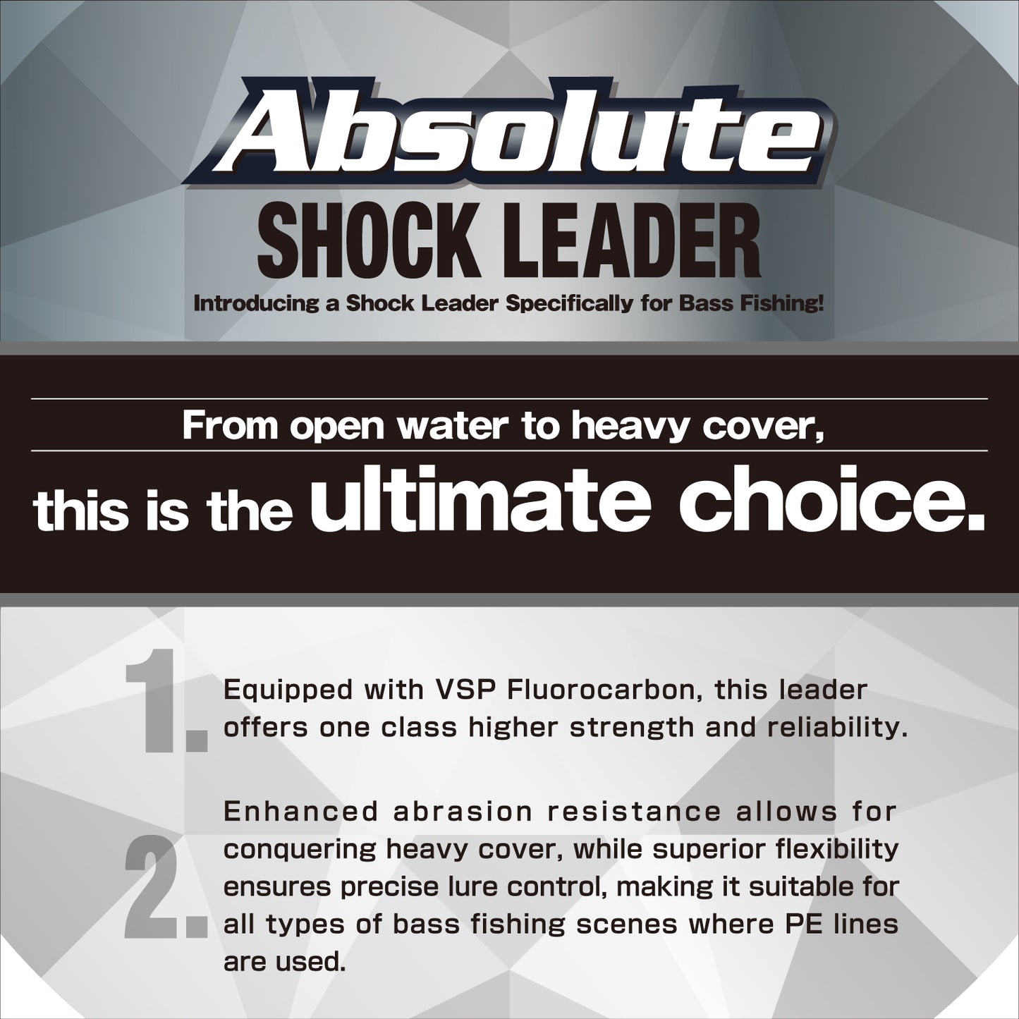 VARIVAS Absolute VSP Fluorocarbon Shock Leader - 33 Yds
