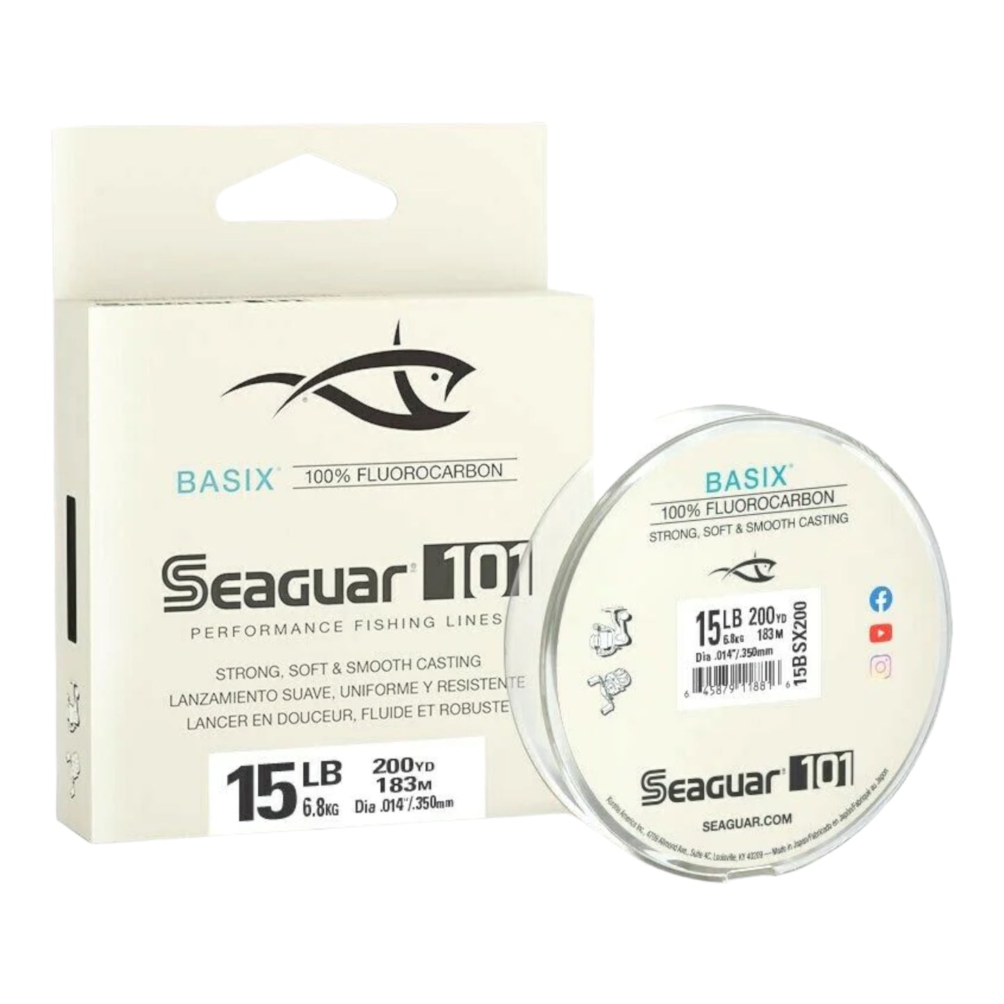 Seaguar BasiX 100% Fluorocarbon Line - 200 yds