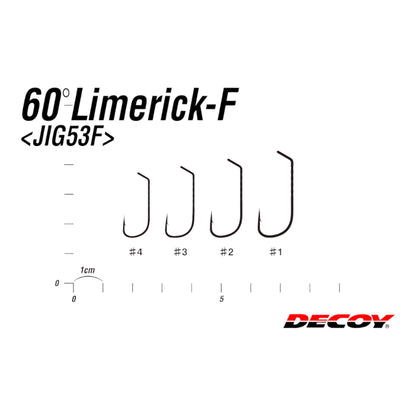 Decoy Jig 53F 60 Limerick-F Amo Da Passeggio - 9 Pezzi, Per Pesca In Acqua Dolce - Foto 3