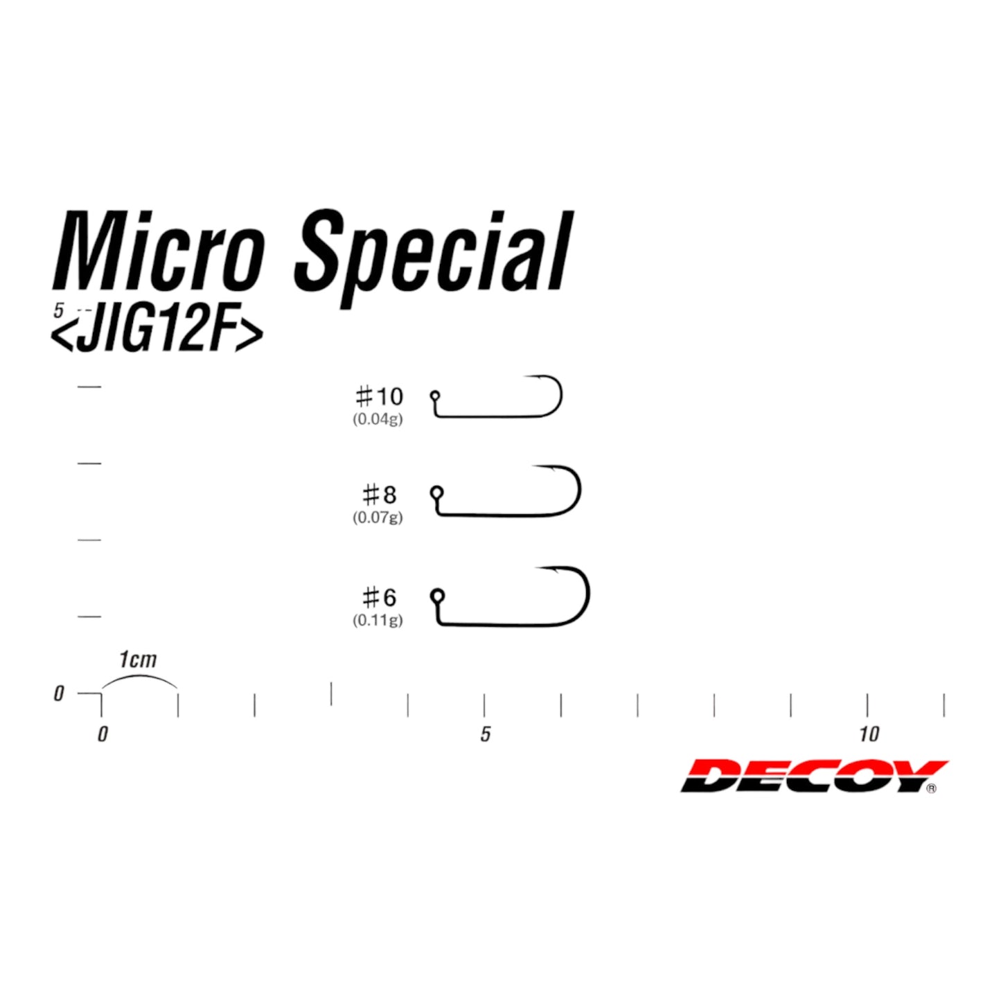 Decoy Jig 12F Micro Special Hover Shot Hook