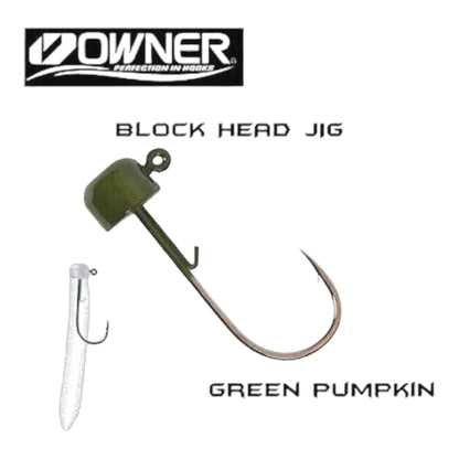 Owner Block Head Jighead NED Rig Jig