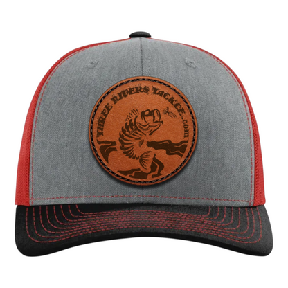Three Rivers Tackle Leather Patch Trucker Hat
