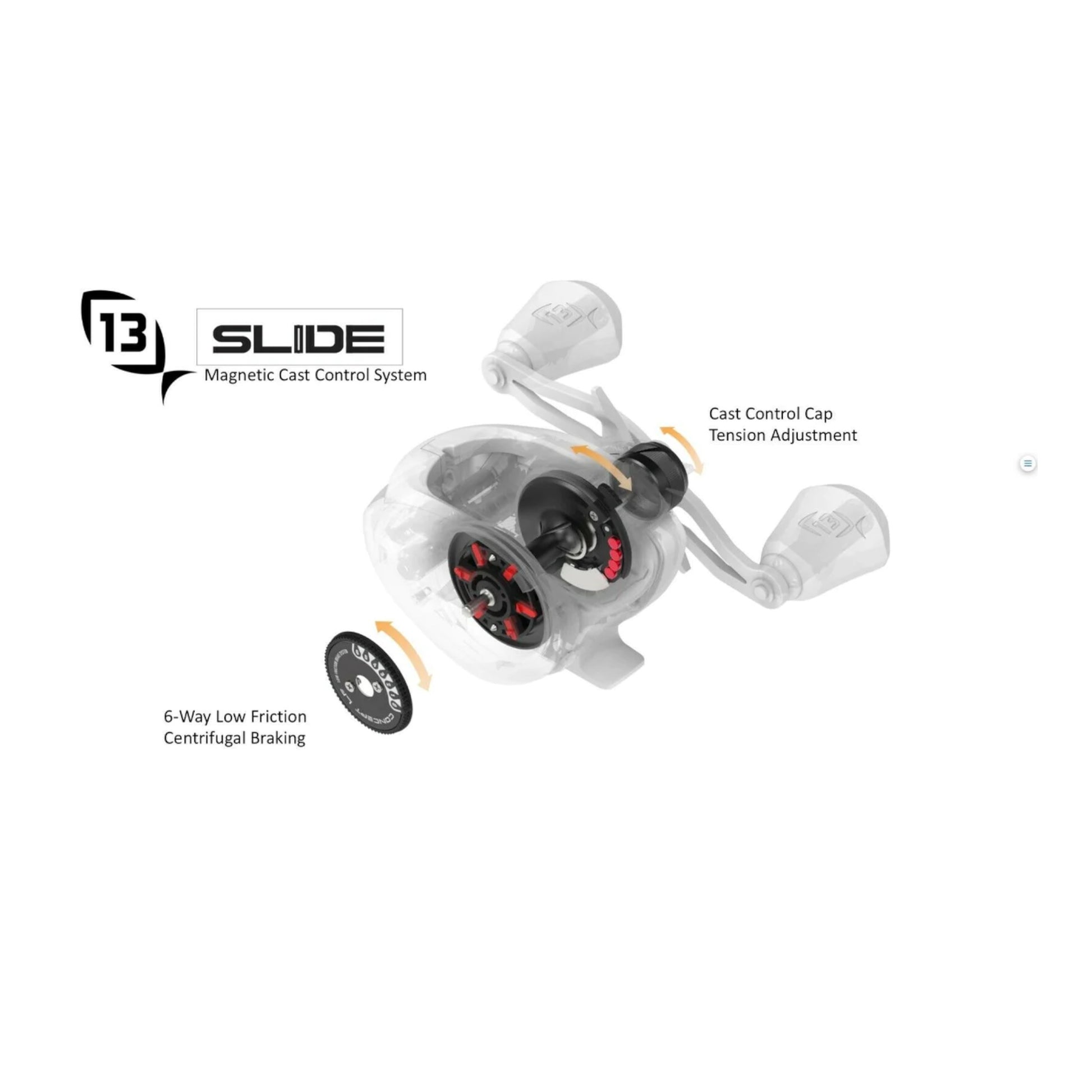13 Fishing Concept Z2 Slide Casting Reel 13 Fishing Concept Z2 Slide Casting Reel