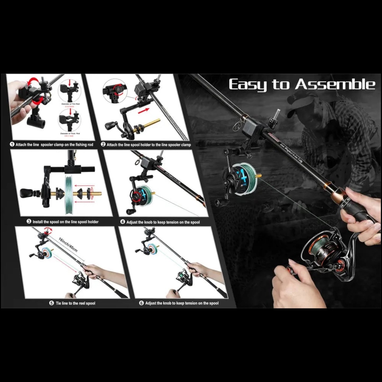 Plusinno FLS3 Fishing Line Spooler with Unwinding Function