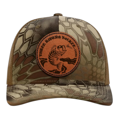 Three Rivers Tackle Leather Patch Trucker Hat
