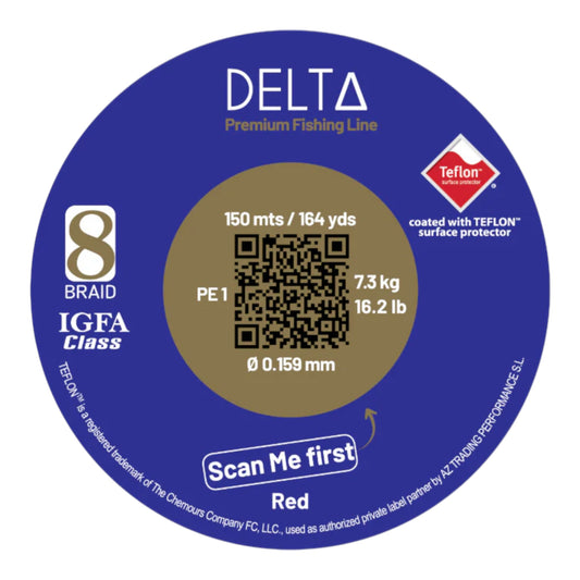 DELTA 8X Red Braided Line (Pre-Order Coming Soon)