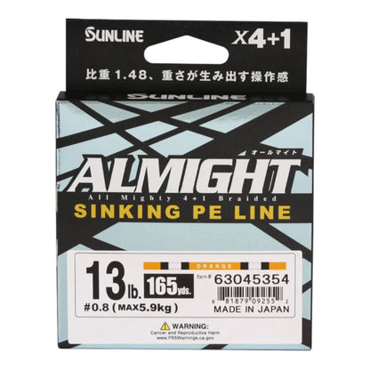Sunline Almight Sinking PE Braided Line - 165 Yds