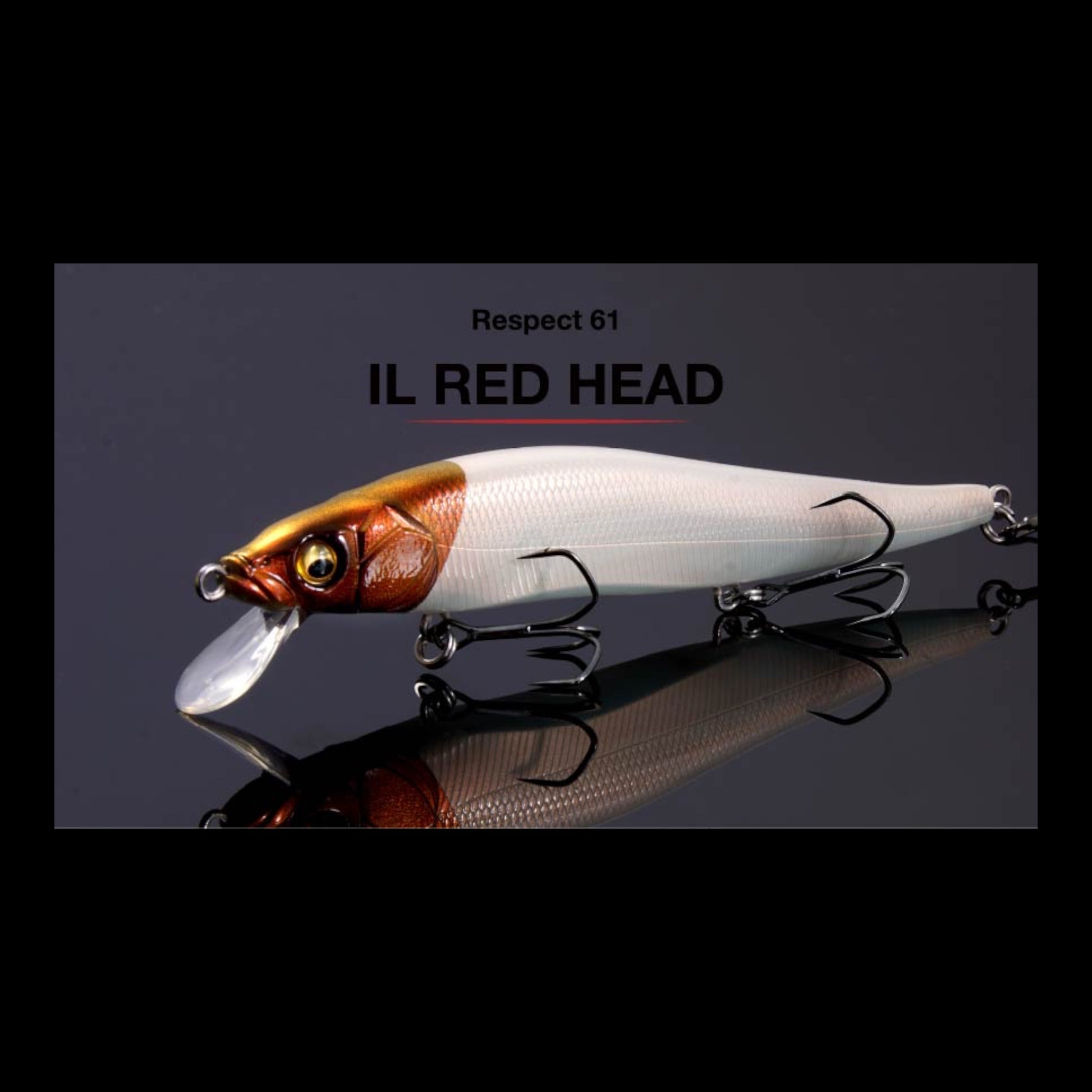 Megabass Limited Edition Respect Series #61: IL Red Head – Three