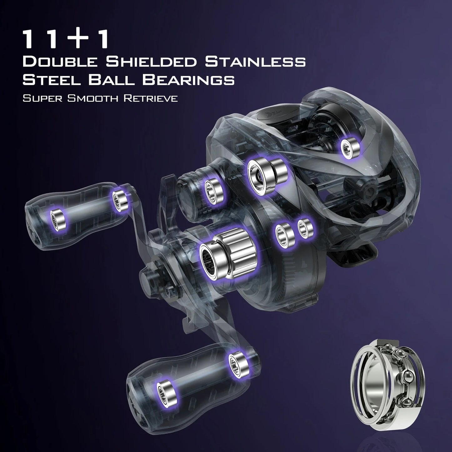 KastKing Kestrel Elite Bait Finesse Casting Reels