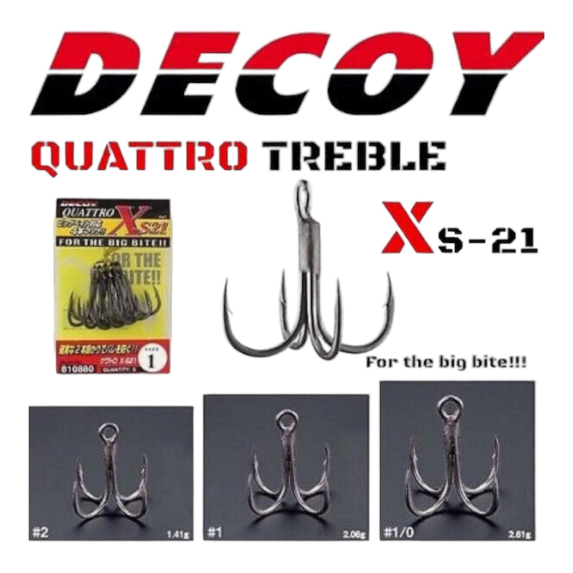 Decoy Quattro X-S21 Quad Hook – Three Rivers Tackle Decoy Quattro X-S21 Quad Hook – Three Rivers Tackle