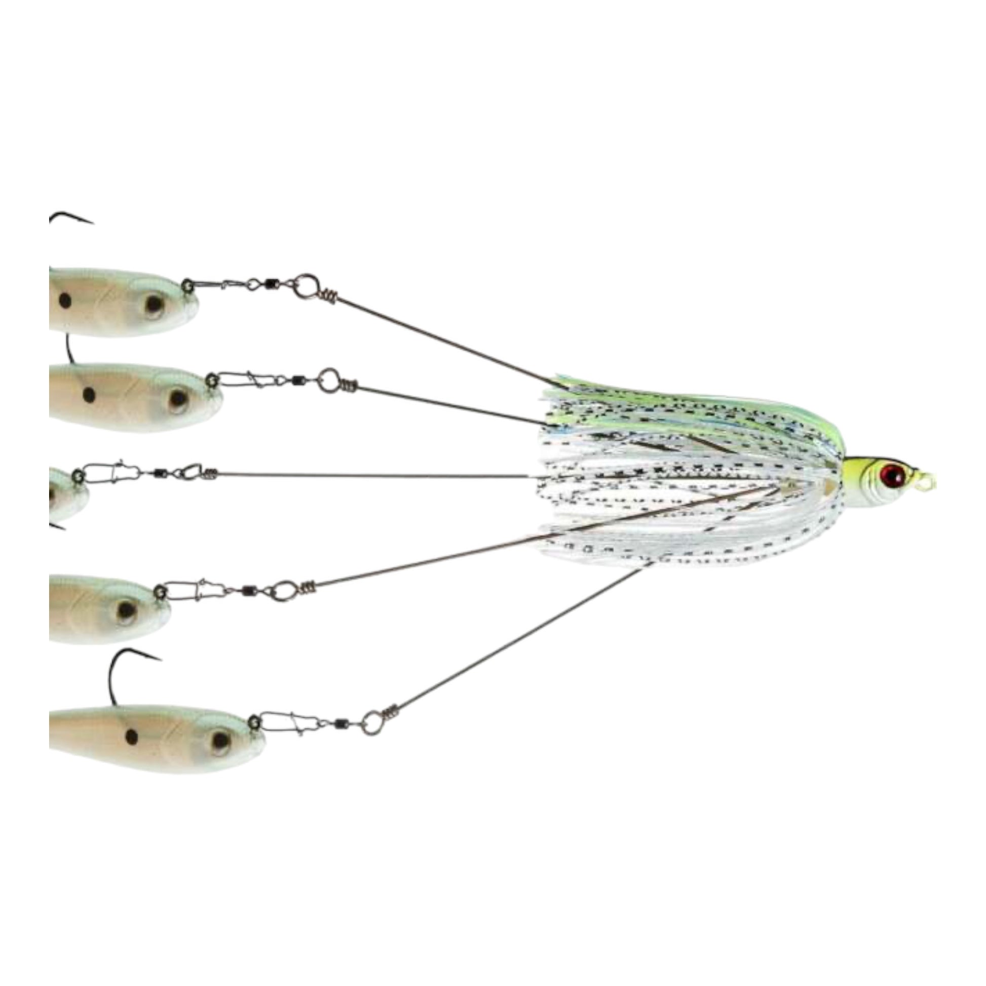 Frenzy Baits Bounty Hunter Skirted 7 Wire Umbrella / Alabama Rig