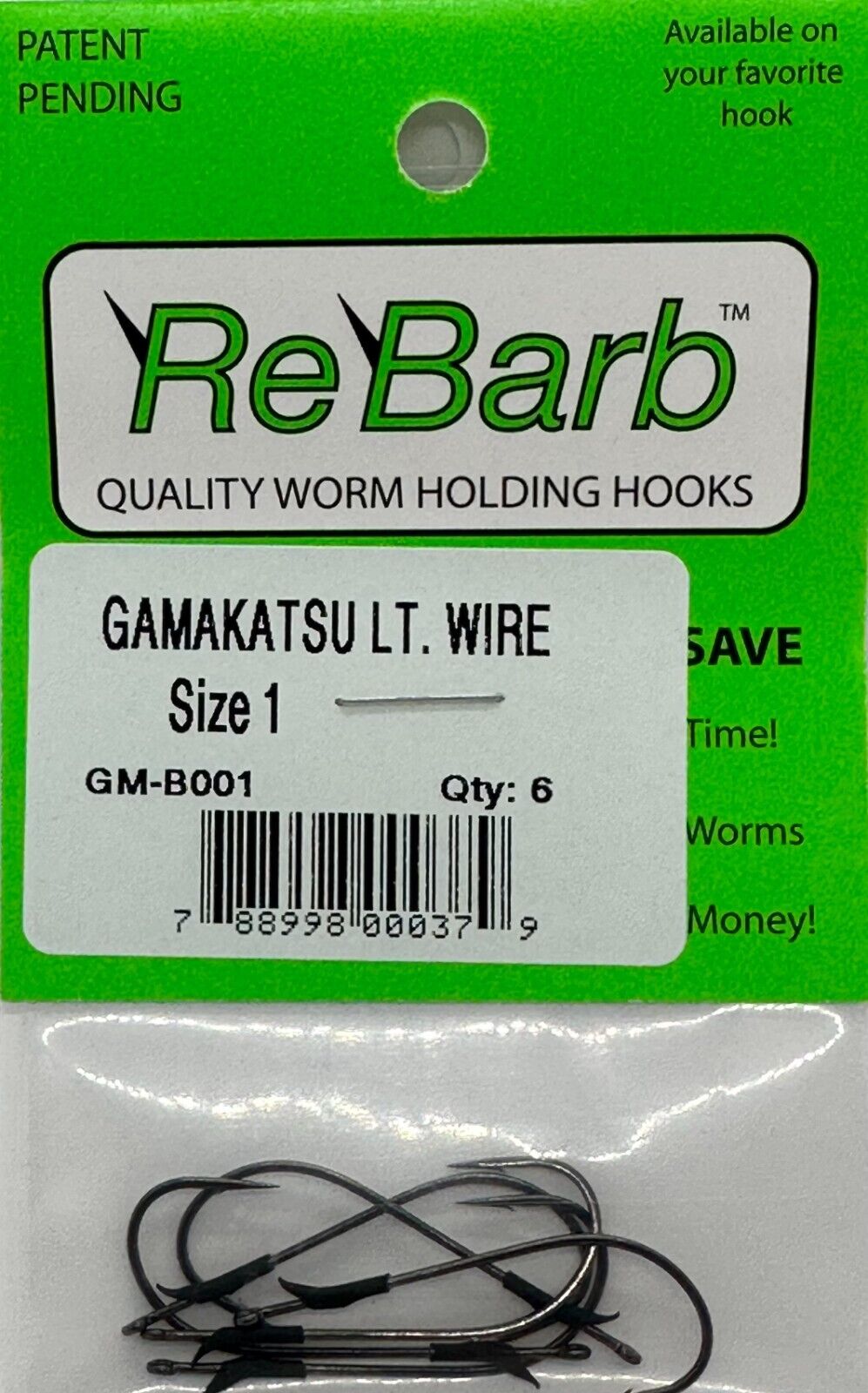 Gamakatsu Light Wire ReBarb Hooks by Roboworm