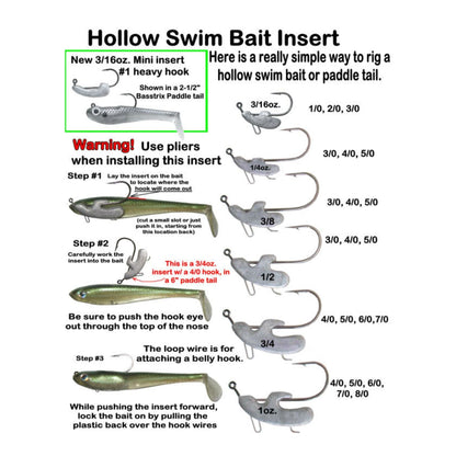 Blade Runner Tackle Hollow Body Swimbait Jig Head – Three Rivers Tackle