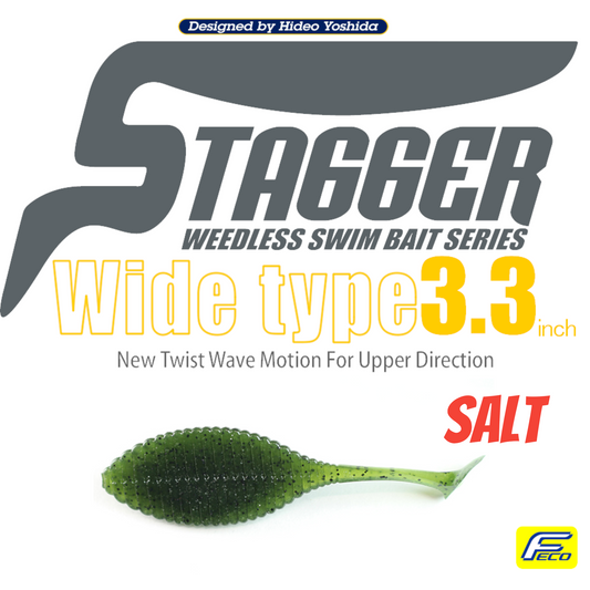HideUp Stagger Wide 3.3" Saltwater Series Swimbaits