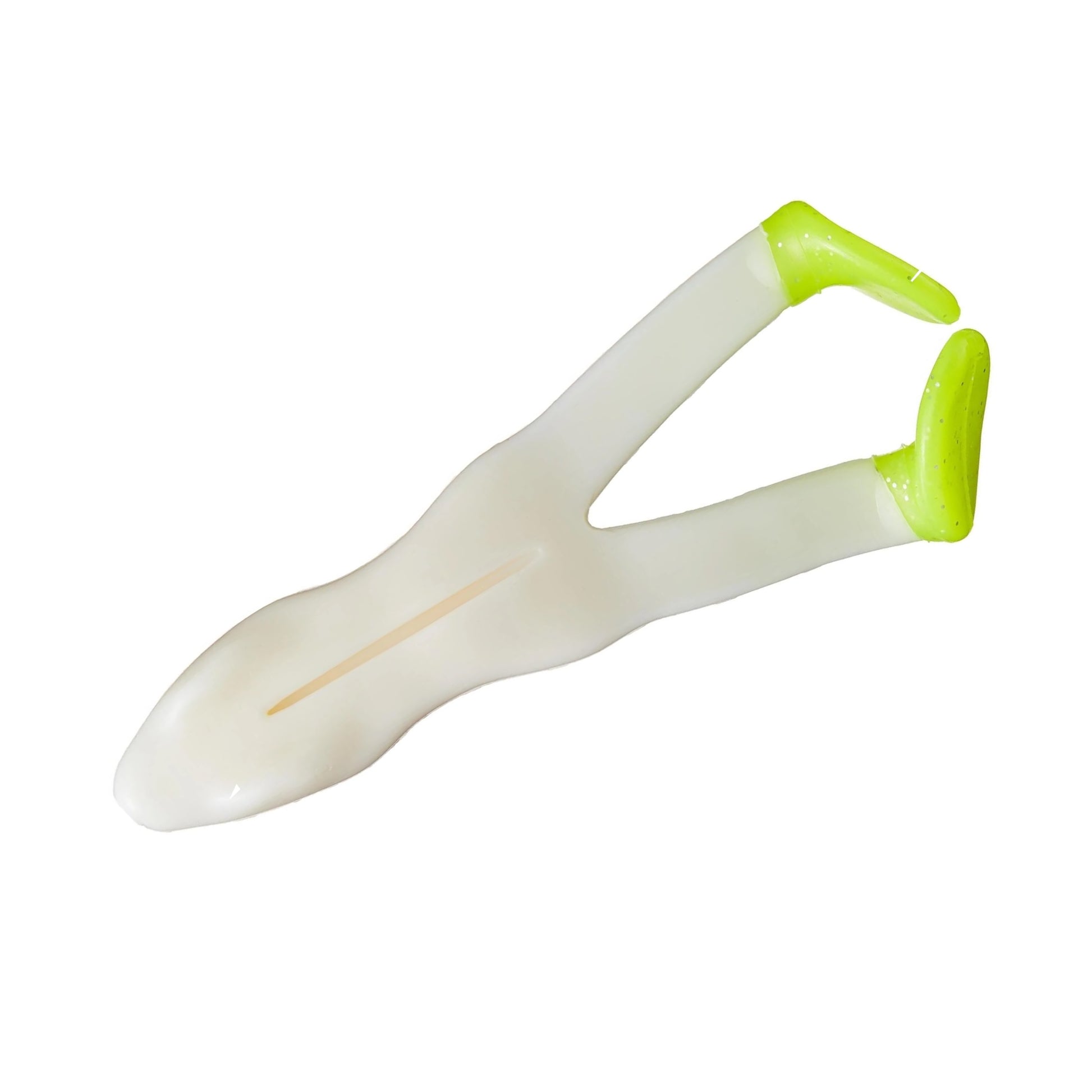 Ribbit Frog Topwater Lure - Weedless Design For Bass Fishing, White Color, 5-Pack