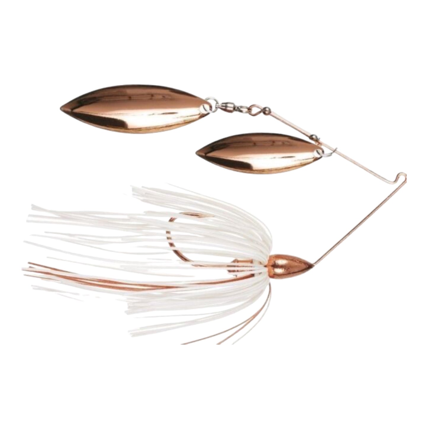 War Eagle White Copper Double Willow Copper Spinnerbaits