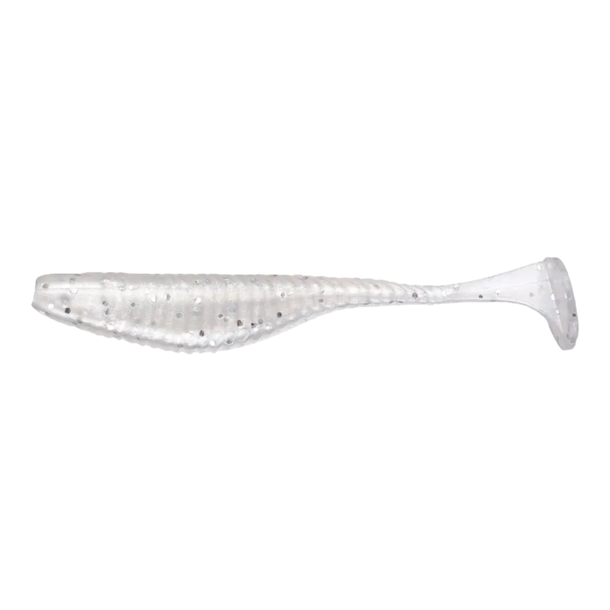 40 Pz Paddle T-Tail Shad Richiamo Di Pesca Gomma Luminosa Esca - Foto 9