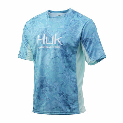 Huk Icon X Current Camo Short Sleeve Shirt H1200149 - Choose Size / Color